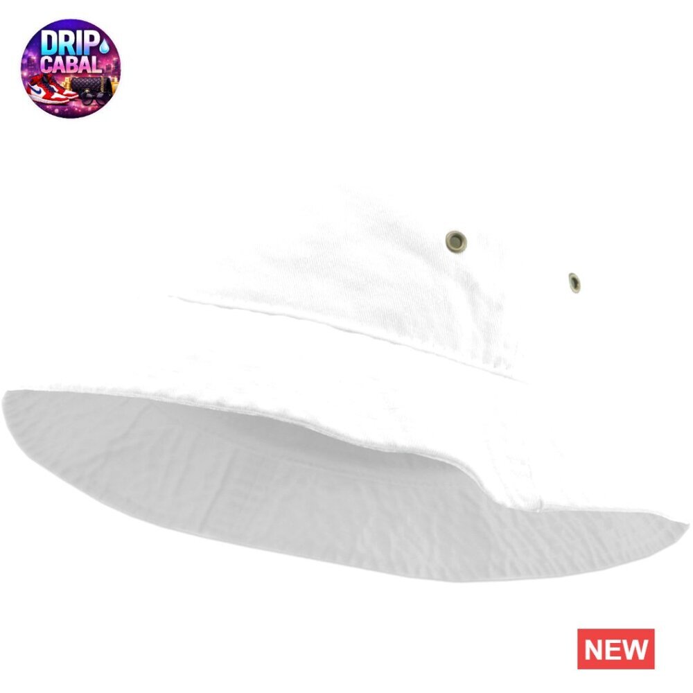 100% Cotton Washed Bucket Hat with Wide Brim for Sun Protection